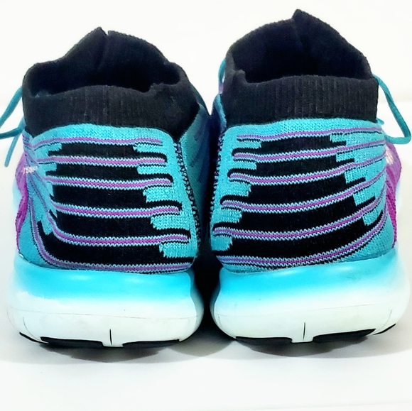 NIKE FREE RN MOTION FLYKNIT RUNNING SHOES. WOMENS Sz:8.5 LIKE NEW! LIGHTWEIGHT - Picture 5 of 11
